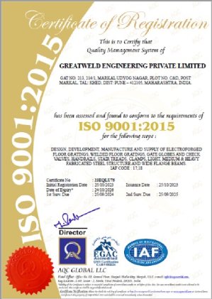 Grating ISO Certificate